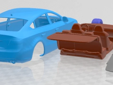 Audi A5 Sportback 2012 Printable Car 3D Print Model