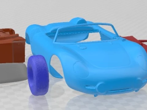 Porsche 718 Spyder RS 1960 Printable Car 3D Print Model