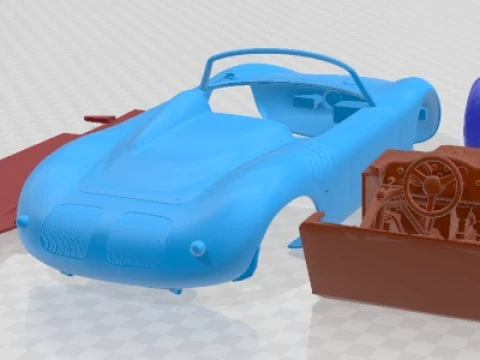 Porsche 718 Spyder RS 1960 Printable Car 3D Print Model