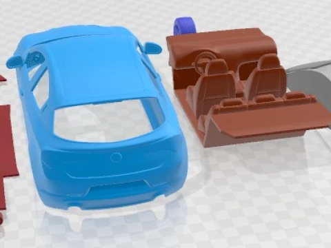 Alfa Romeo Giulietta 2011 Printable Car 3D Print Model