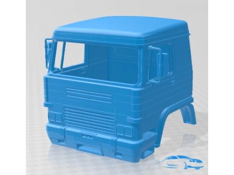 Pegaso Tecno 1987 Cabin Truck Printable 3D Print Model