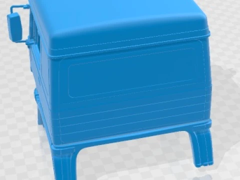 Pegaso Tecno 1987 Cabin Truck Printable 3D Print Model