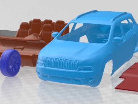 Jeep Cherokee Euro 2014 Printable Car 3D Print Model