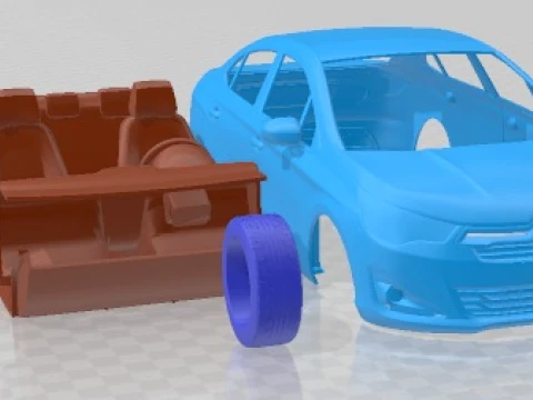 Citroen C4 L 2013 Printable Car 3D Print Model