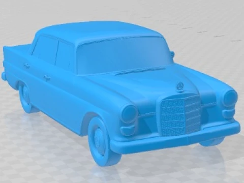 Mercedes Benz W110 1966 Printable Car 3D Print Model