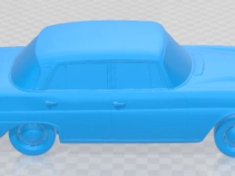 Mercedes Benz W110 1966 Printable Car 3D Print Model