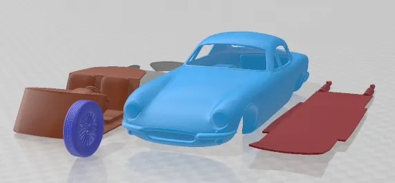 Lotus Elite 1957 Printable Car 3D Print Model .c4d .max .obj .3ds .fbx .stl .blend 