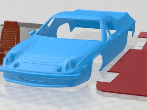 Lotus Europa 1973 Printable Car 3D Print Model