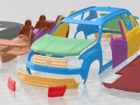 Volkswagen Teramont 2020 Printable Car 3D Print Model