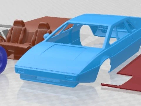 Lotus Esprit S1 1976 Printable Car 3D Print Model