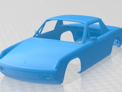 Porsche 914 1969 Printable Body Car Modelo de impresión 3D