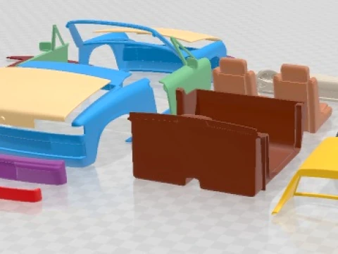 Porsche 914 1969 Printable Car 3D Print Model