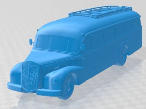 Lancia 3RO P Bus 1947 Printable 3D Print Model