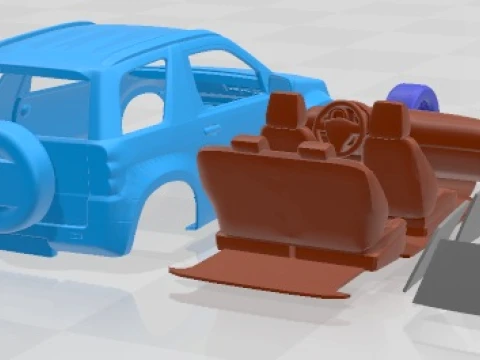 Suzuki Grand Vitara 3 Door 2013 Printable Car 3D Print Model