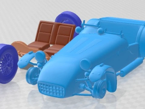 Lotus Seven 1957 Printable Car Model do druku 3D