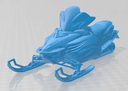 Yamaha Apex Snowmobile 2011 Printable 3D Print Model .c4d .max .obj .3ds .fbx .stl .blend