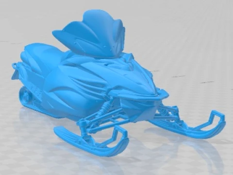 Yamaha Apex Snowmobile 2011 Printable 3D Print Model