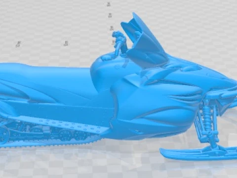 Yamaha Apex Snowmobile 2011 Printable 3D Print Model