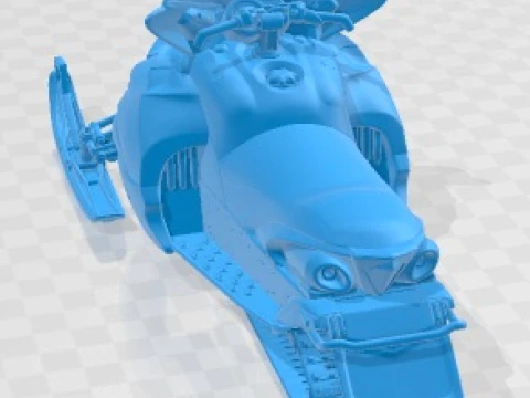Yamaha Apex Snowmobile 2011 Printable 3D Print Model