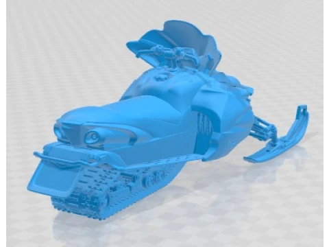 Yamaha Apex Snowmobile 2011 Printable 3D Print Model