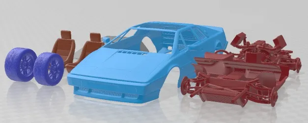Lotus Esprit 1978 S2 Turbo Printable Car 3D Print Model .c4d .max .obj .3ds .fbx .stl .blend 