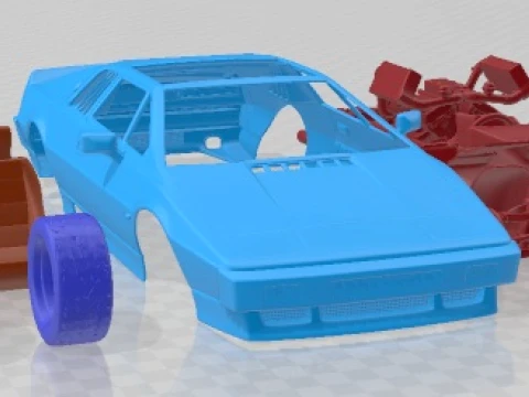 Lotus Esprit 1978 S2 Turbo Printable Car 3D Print Model