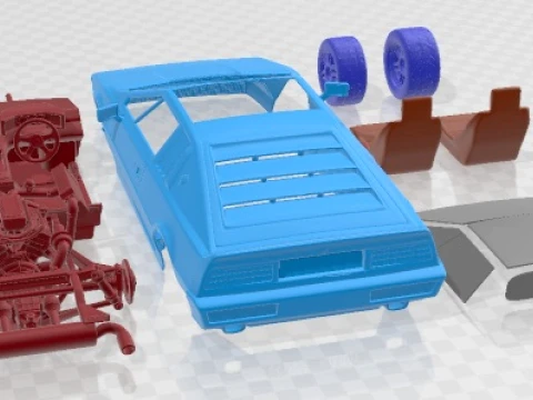Lotus Esprit 1978 S2 Turbo Printable Car 3D Print Model