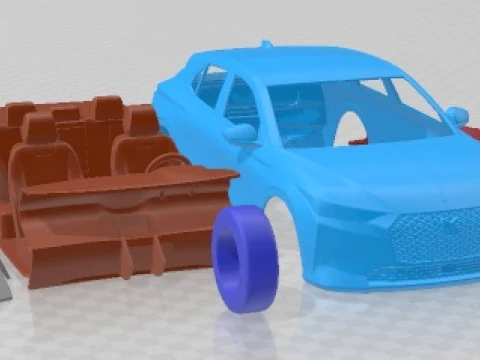 Citroen DS4 2022 Printable Car 3D Print Model