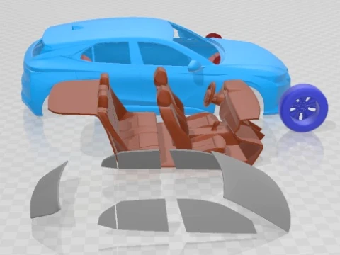 Citroen DS4 2022 Printable Car 3D Print Model