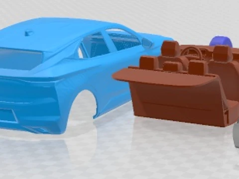 Citroen DS4 2022 Printable Car 3D Print Model