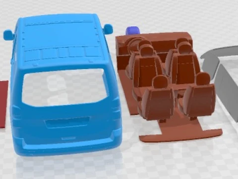Toyota ProACE Verso Electric Compact 2024 Printable Car 3D Print Model
