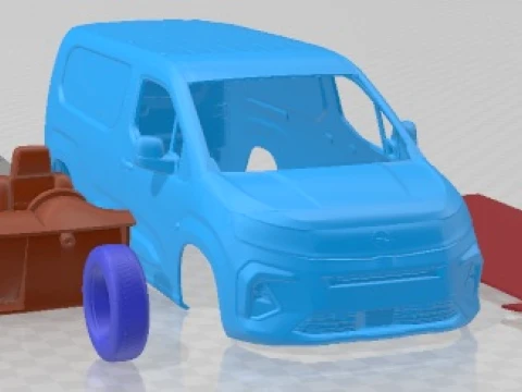 Opel Combo e Van LWB 2024 Printable 3D Print Model