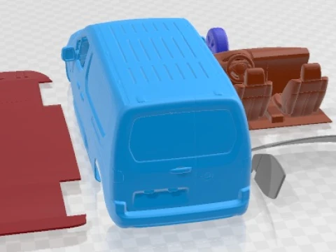 Opel Combo e Van LWB 2024 Printable 3D Print Model