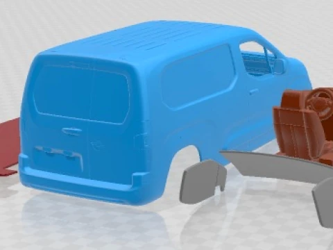 Opel Combo e Van LWB 2024 Printable 3D Print Model