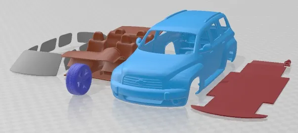 Chevrolet HHR 2011 Printable Car 3D Print Model .c4d .max .obj .3ds .fbx .stl .blend