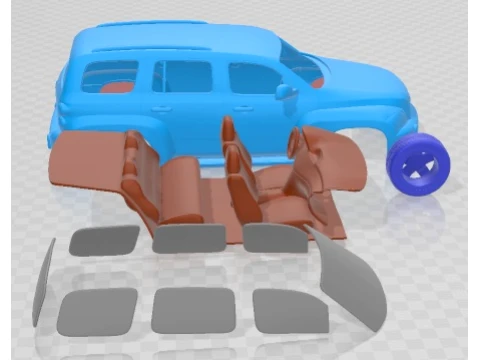 Chevrolet HHR 2011 Printable Car 3D Print Model