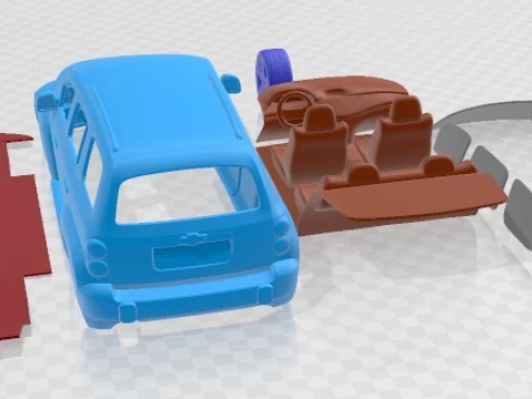 Chevrolet HHR 2011 Printable Car 3D Print Model