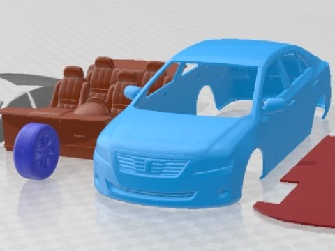 Toyota Premio 2010 Printable Car 3D 打印模型