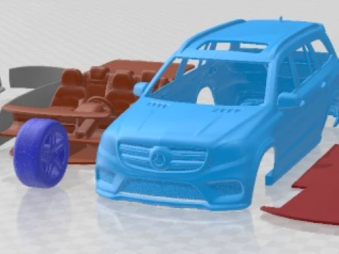 Mercedes Benz GLS Class AMG Line 2015 Printable Car 3D 打印模型