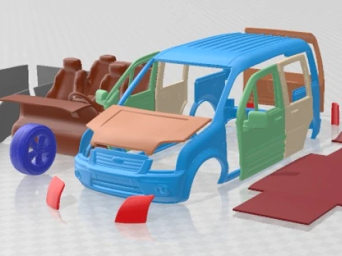 Tourneo Connect SWB 2014 Printable Car 3D 打印模型