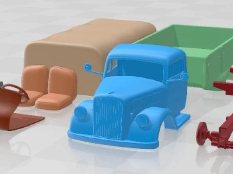Opel Blitz Truck 1940 Printable 3D 打印模型