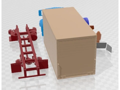 Peterbilt 337 Box 2015 Printable Truck 3D Print Model