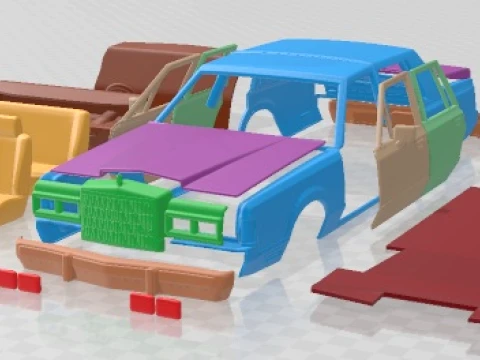 Lincoln Town Car 1989 Printable Car 3D 打印模型