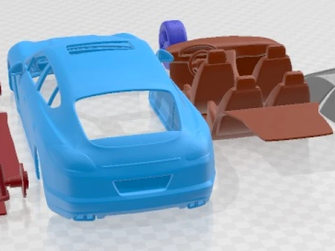 Porsche Panamera 2010 Printable Car 3D Print Model