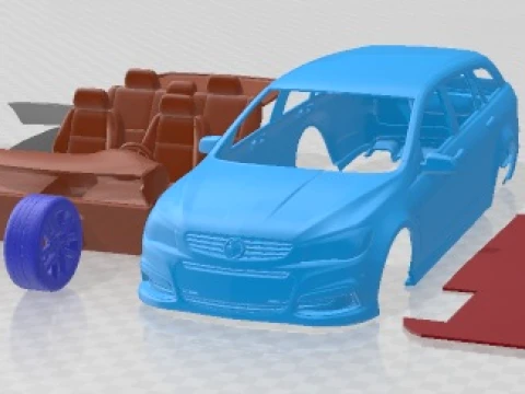 Holden VF Commodore Sportwagon SSV 2014 Printable Car 3D 打印模型