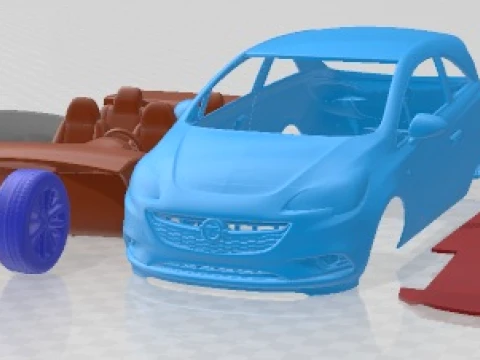 Opel Corsa 3 doors 2015 Printable Car 3D printmodel