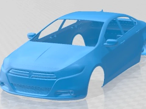 Dodge Dart 2013 Printable Body Car 3Dプリントモデル