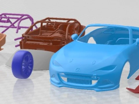 Mazda MX-5 2016 CUP Race Car Printable Modello di stampa 3D