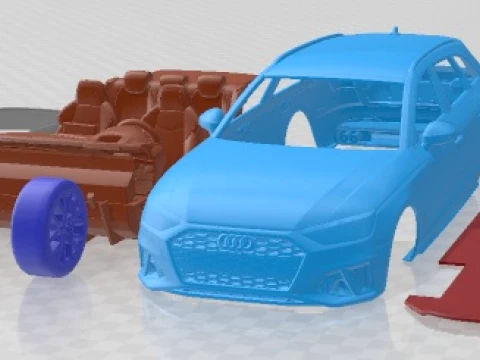 Audi A4 Avant 2020 Printable Car Modello di stampa 3D