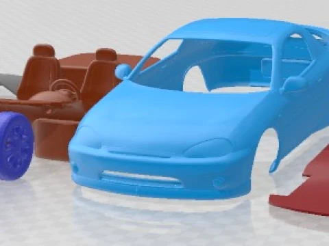 Mazda MX-3 1992 Printable Car Modelo de impresión 3D